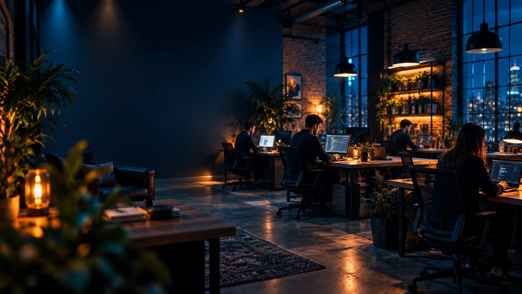 Interior of the Prixelo digital studio workspace